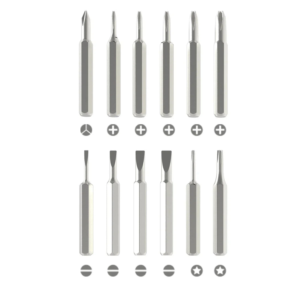 25 in 1 Magnetic Precision Screwdriver Set Mini Tools Kit for Mobile Phone PC Repair Professional Hardware with 24 Torx Hex Bits
