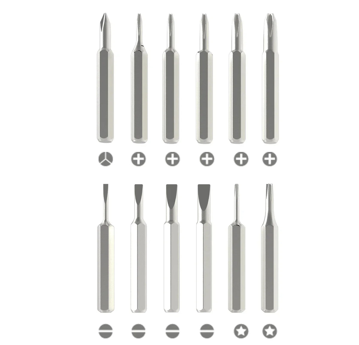 25 in 1 Magnetic Precision Screwdriver Set Mini Tools Kit for Mobile Phone PC Repair Professional Hardware with 24 Torx Hex Bits
